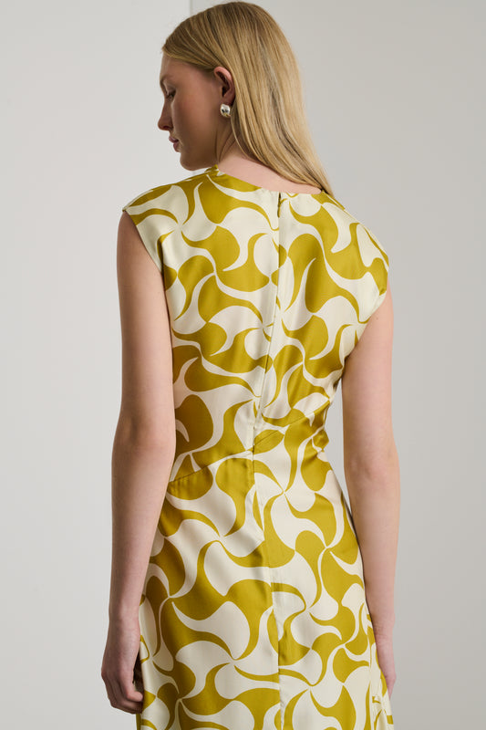 Robe Eugenie - Jaune Doré/Beige - Femme