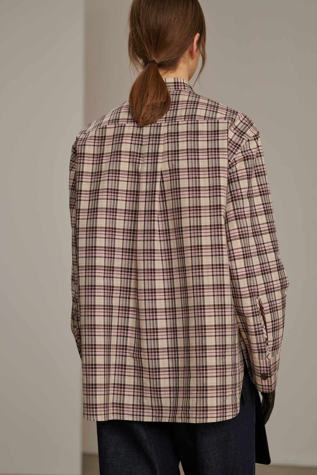 Chemise Caliste - Rose Pâle/Écru - Coton - Femme vue 4