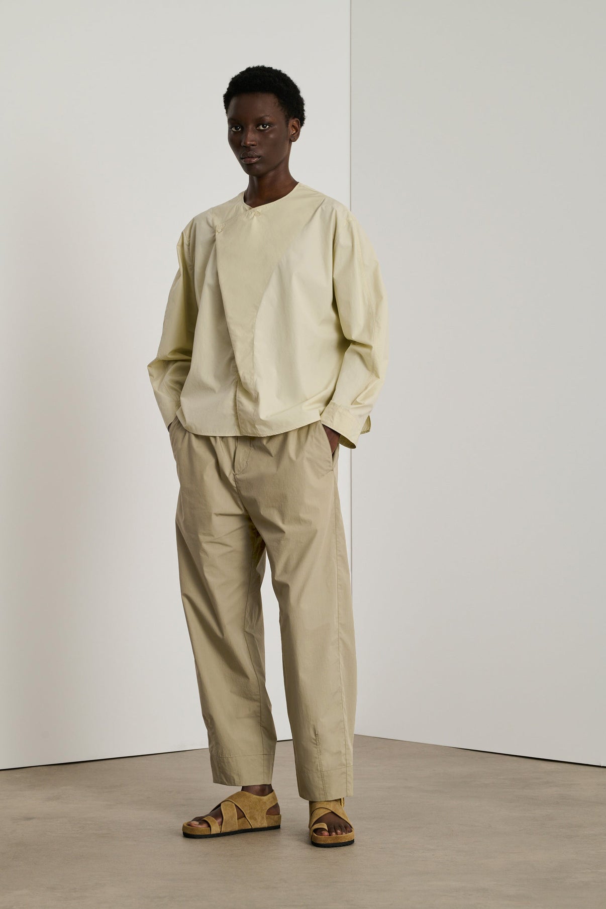 Blouse Antoine - Mastic - Coton - Femme vue 3