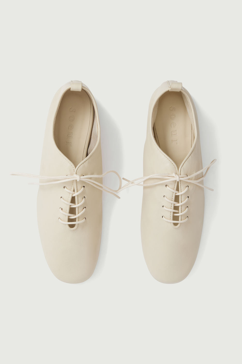 Ballerines Orso - Ivoire - Cuir - Femme