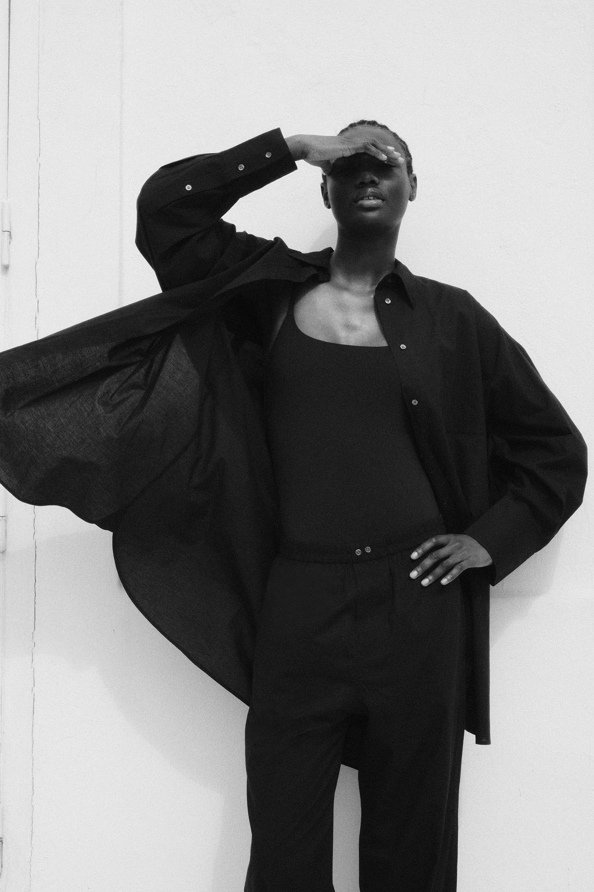 Pantalon Pantaloni - Chocolat - Coton - Femme vue 6